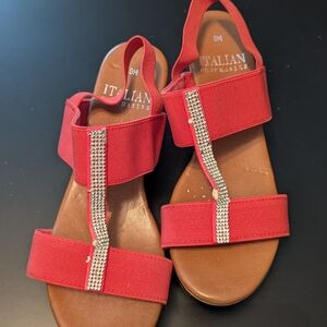 Italian Shoemakers Red Sandals